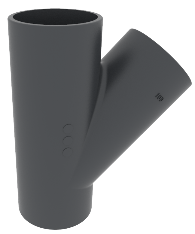 PAM GLOBAL PLUS Short single branch 45°